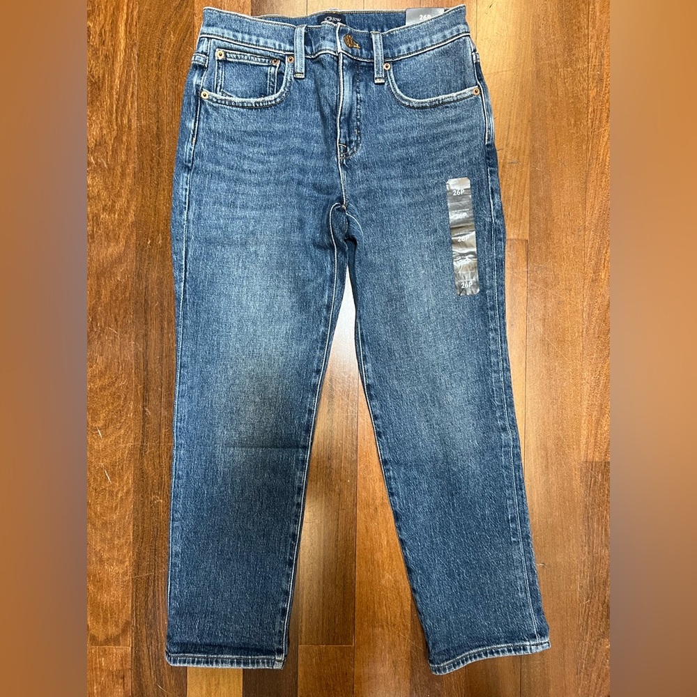 J Crew NWT 26 Slim Boyfriend Jeans Clear Lake Wash - Picture 5 of 8